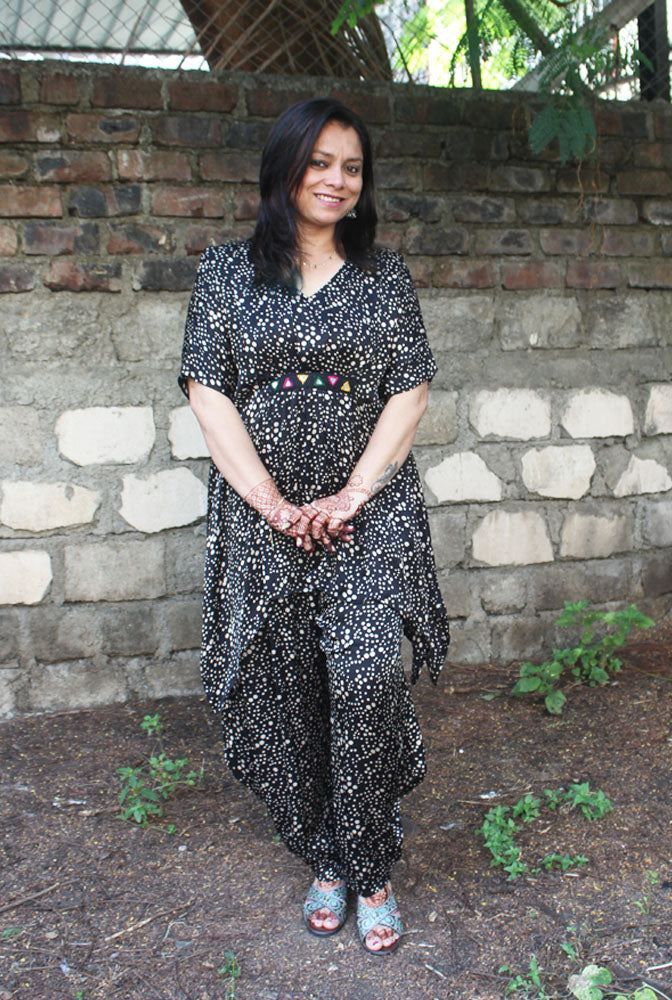 Modal Co-Ord Set With Designer Pant