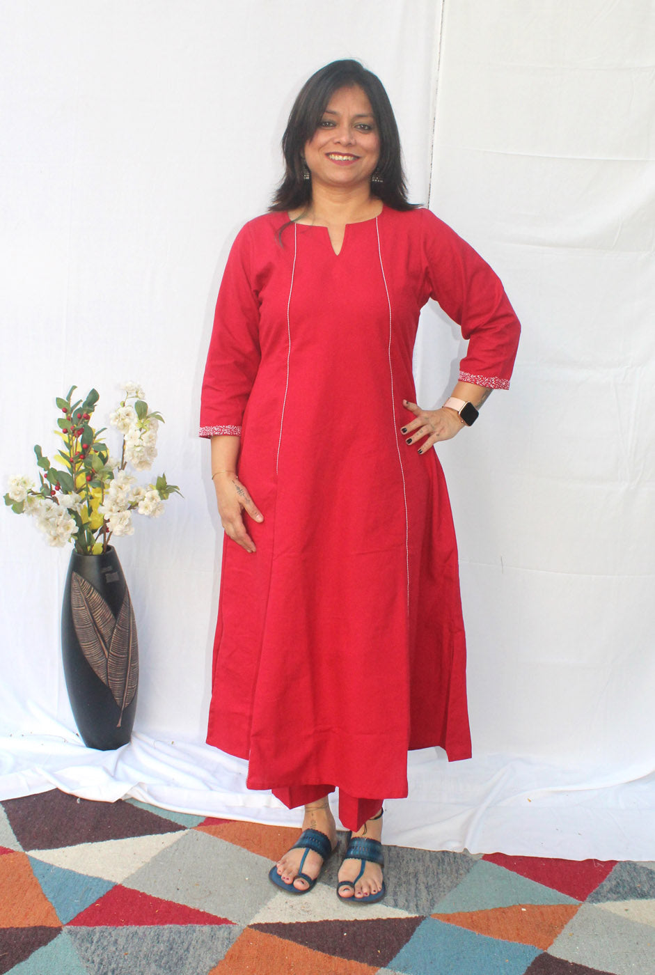 Premium Handloom Cotton Co-ord Set-A