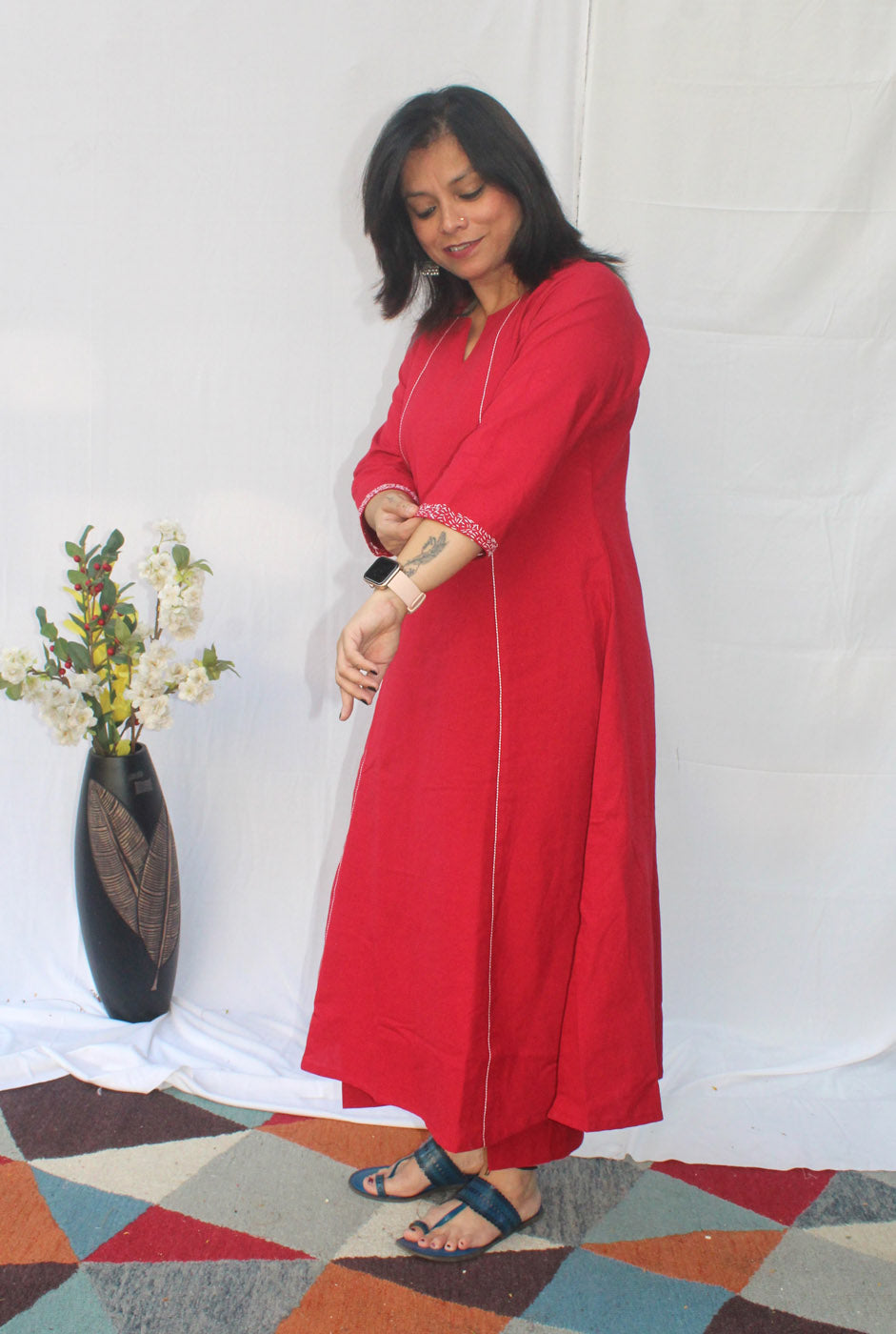 Premium Handloom Cotton Co-ord Set-A