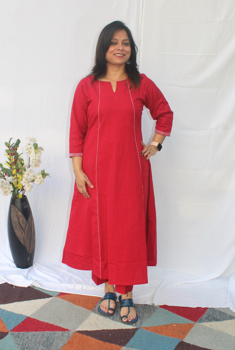 Premium Handloom Cotton Co-ord Set-A