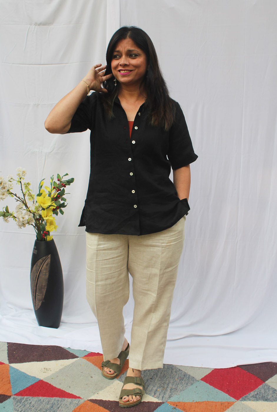 Black Linen Shirt