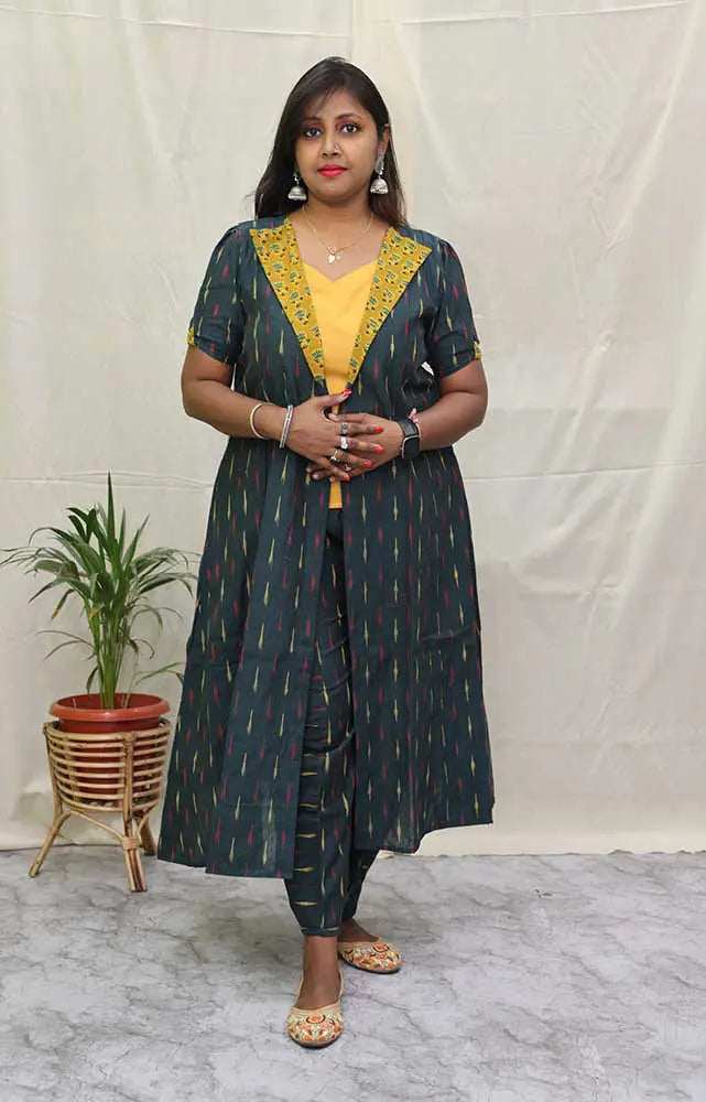 Ikat Co-Ord Set 2 Cape and Pant
