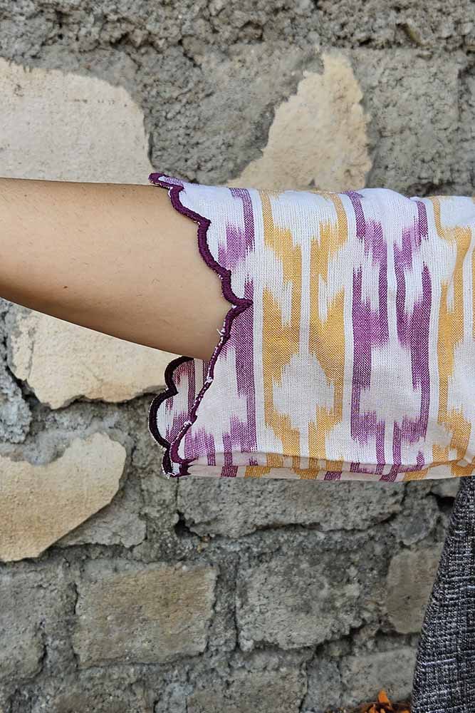 Ikat Co-Ord with Cutwork