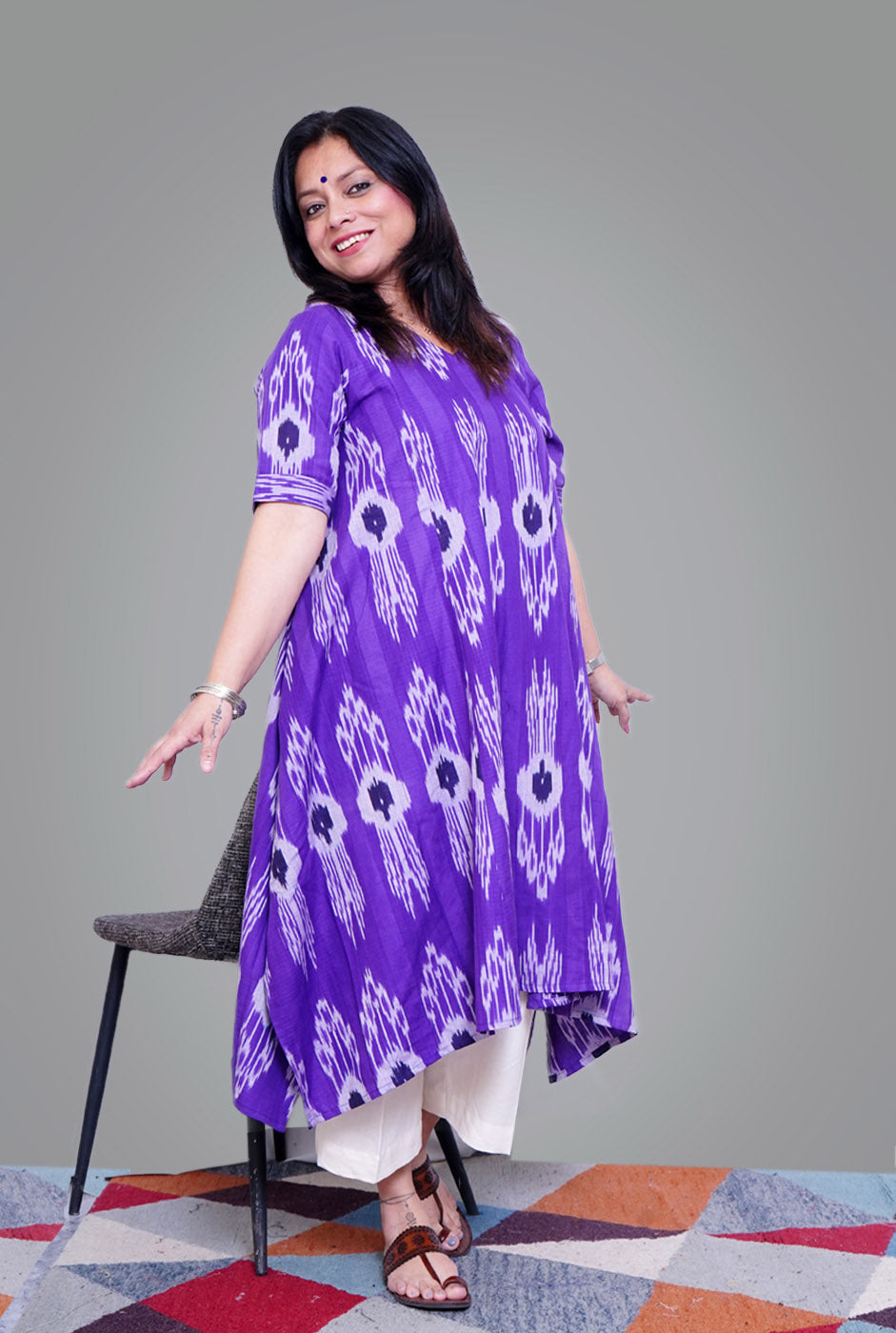Exclusive Ikat Anti-Fit Kurti
