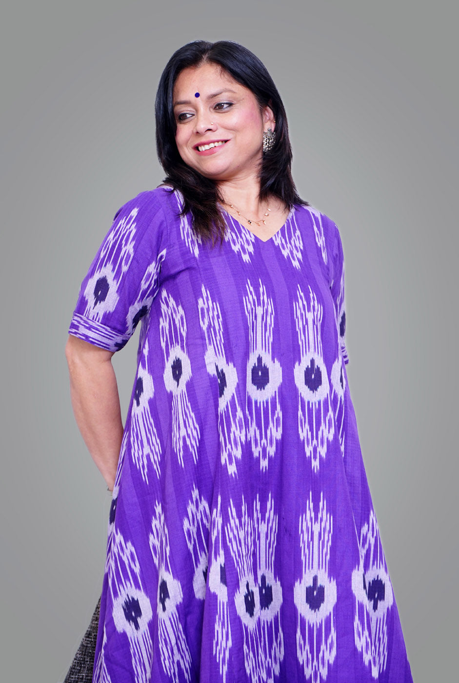 Exclusive Ikat Anti-Fit Kurti