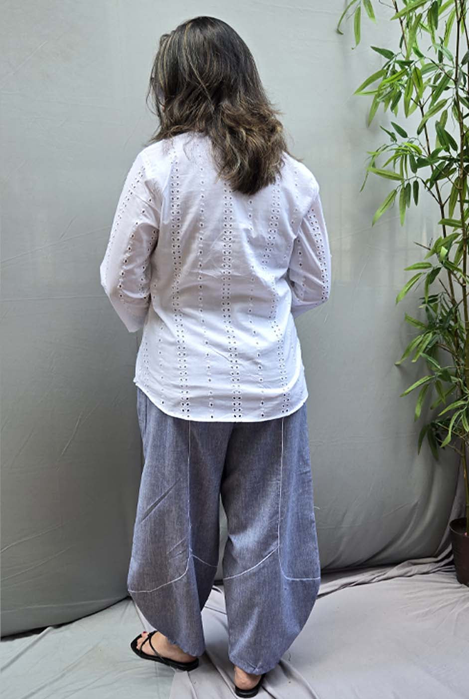 Aflatoon – Blue Comfort Fit Pants