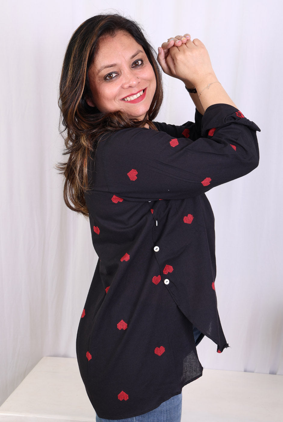 Black Handloom cotton Shirt