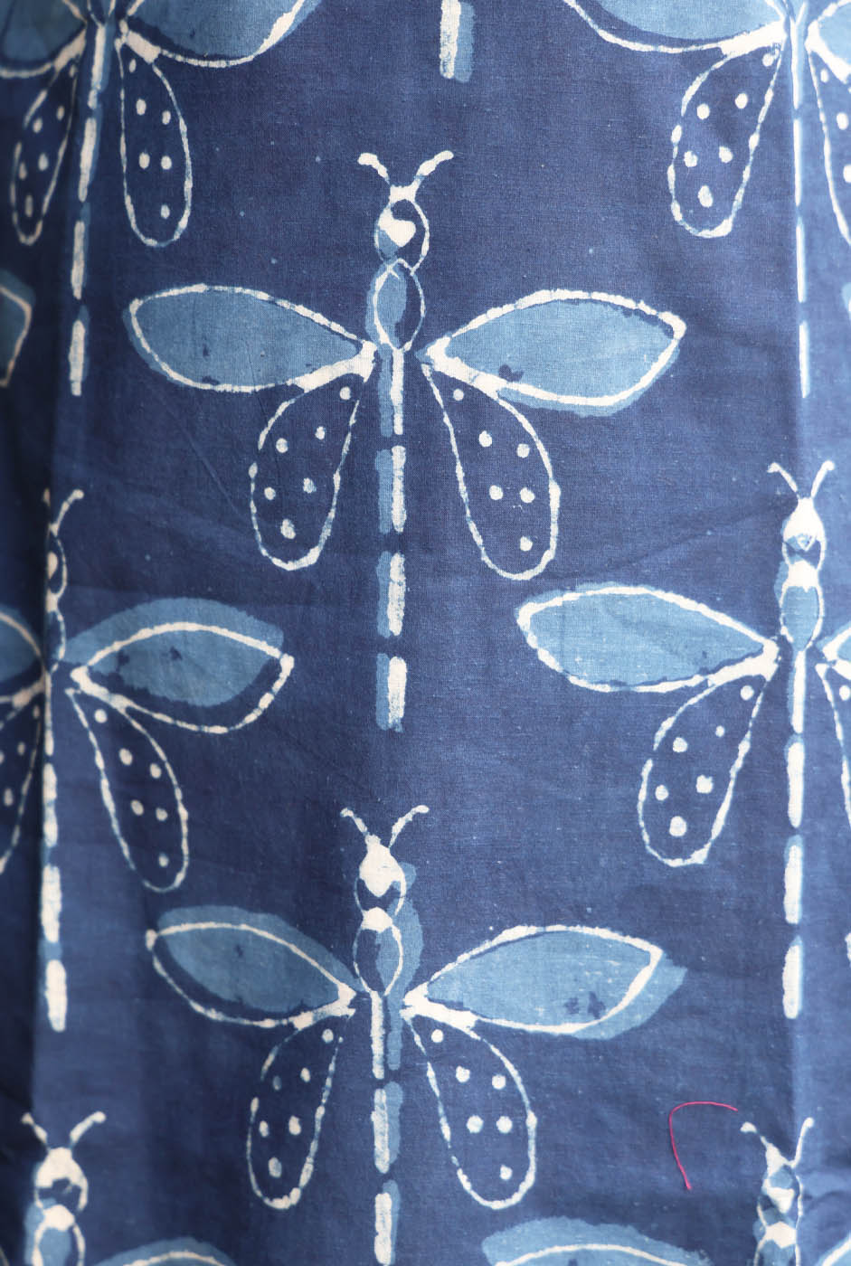 Dragonfly Print Dress with Soft Mul Lining