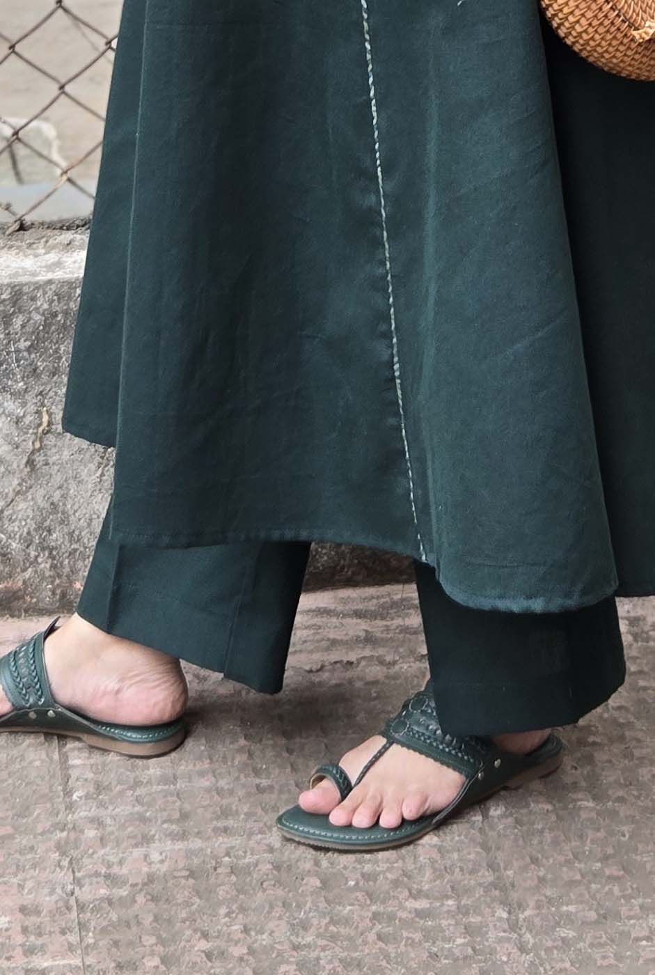 Green Handloom Pant