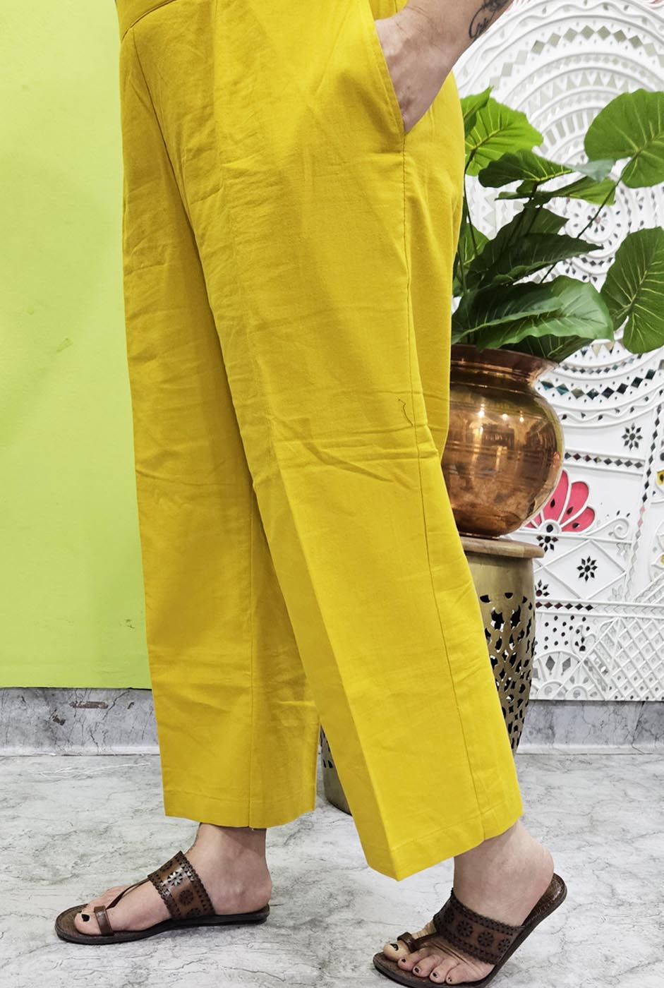 Yellow Handloom Pant