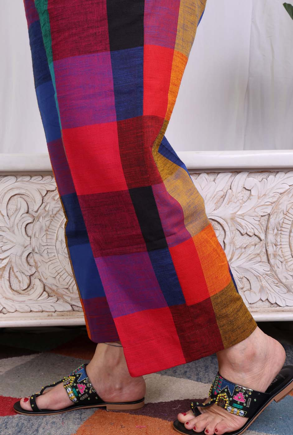 Multicolor Handloom Pant