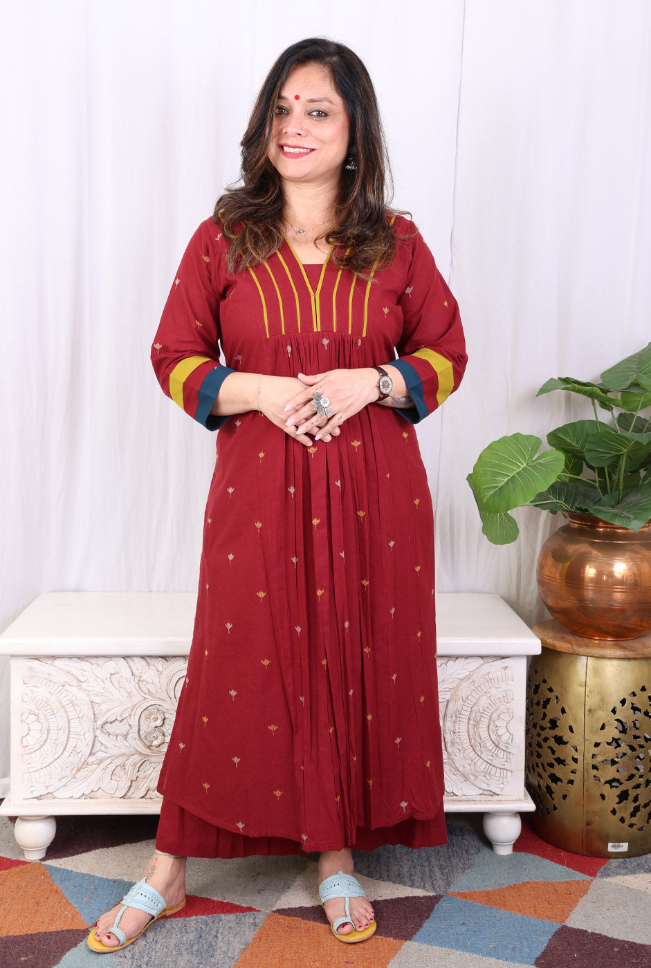 Nazakat Handloom Cotton Co-Ord Set