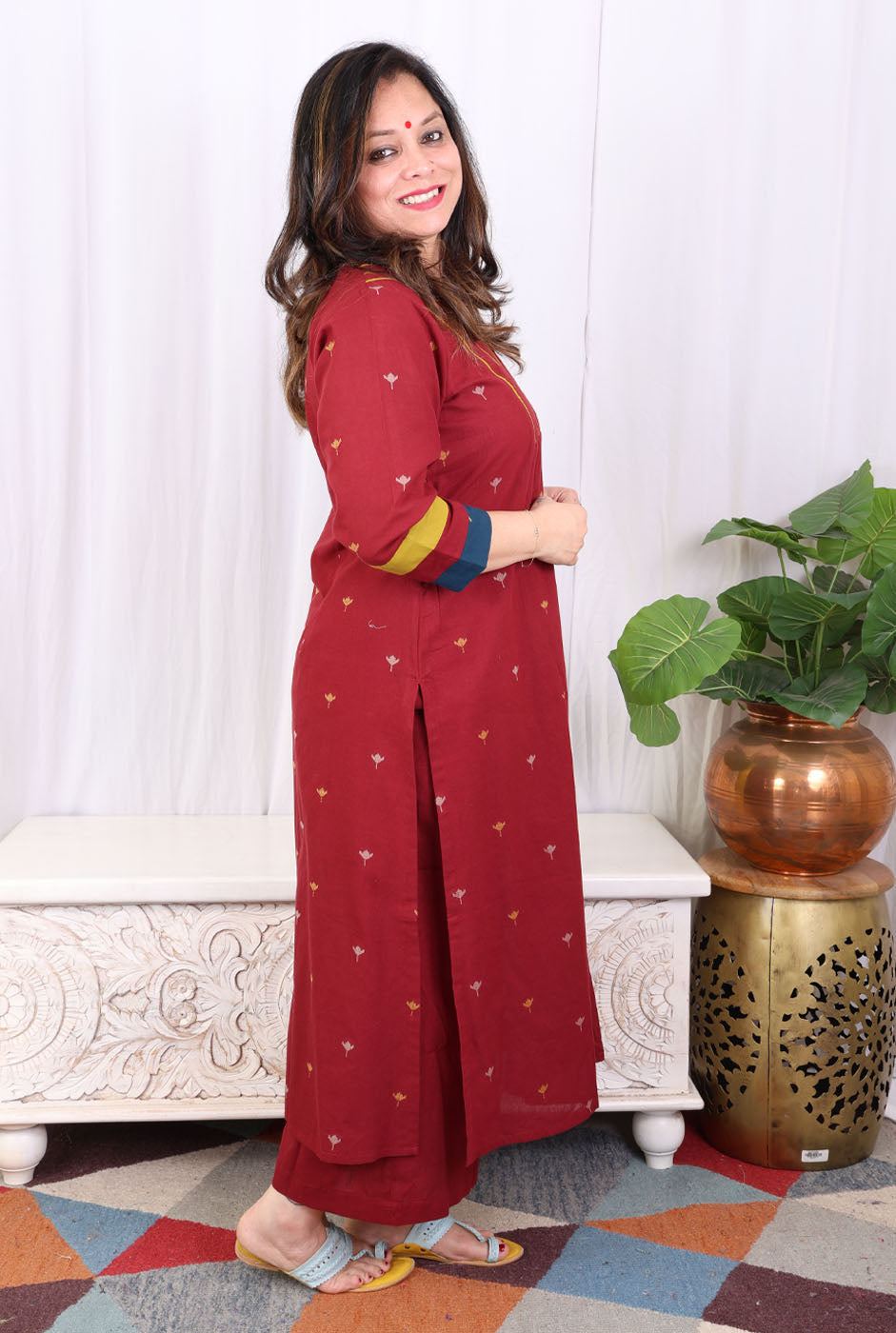 Nazakat Handloom Cotton Co-Ord Set