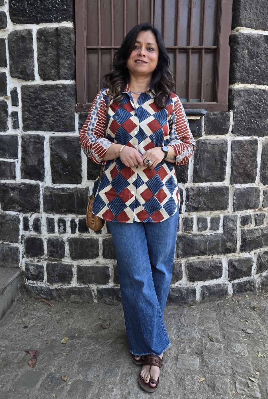 Ruhaani Ajrakh Shirt A