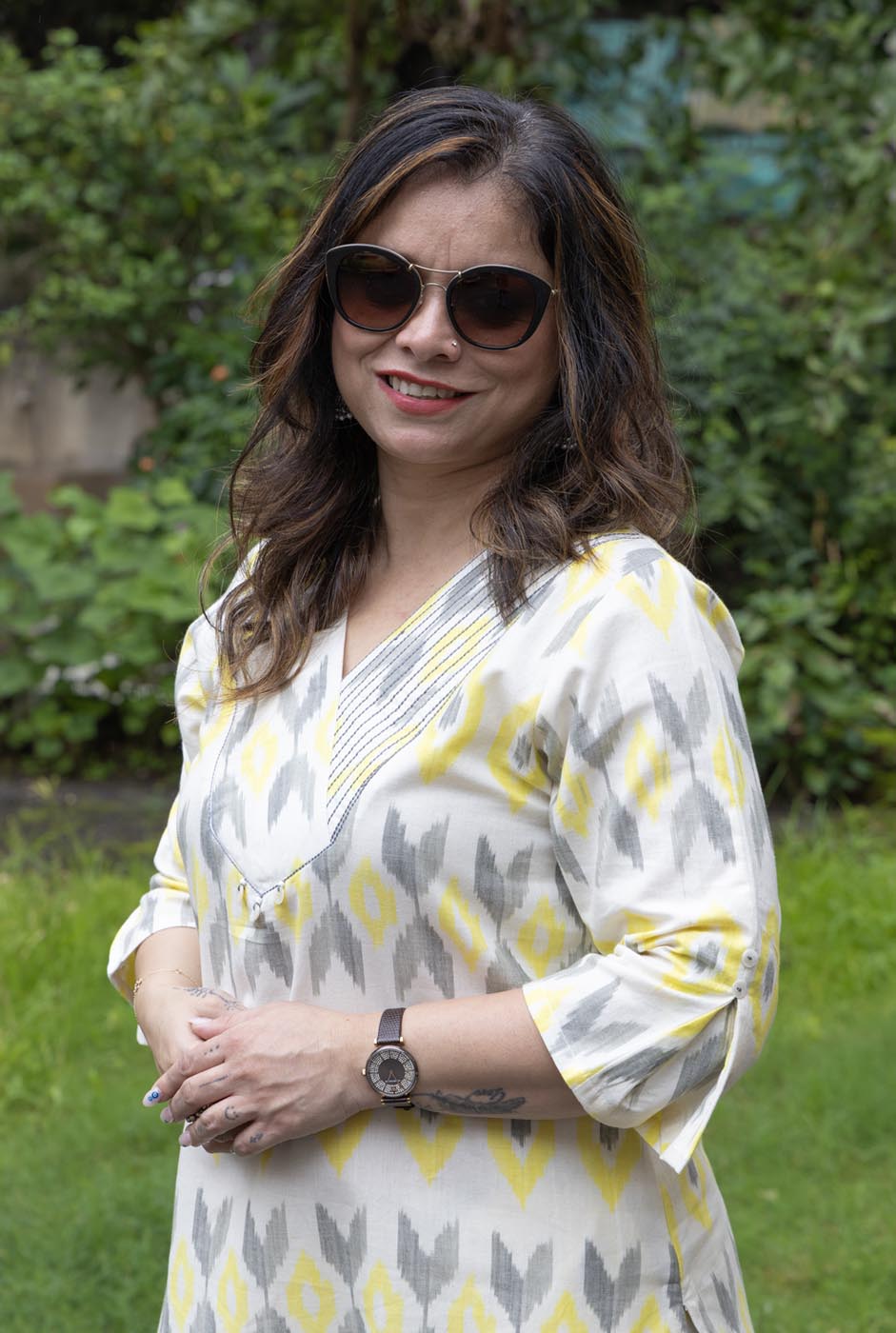 Exclusive Uzbek Ikat Cotton Kurta