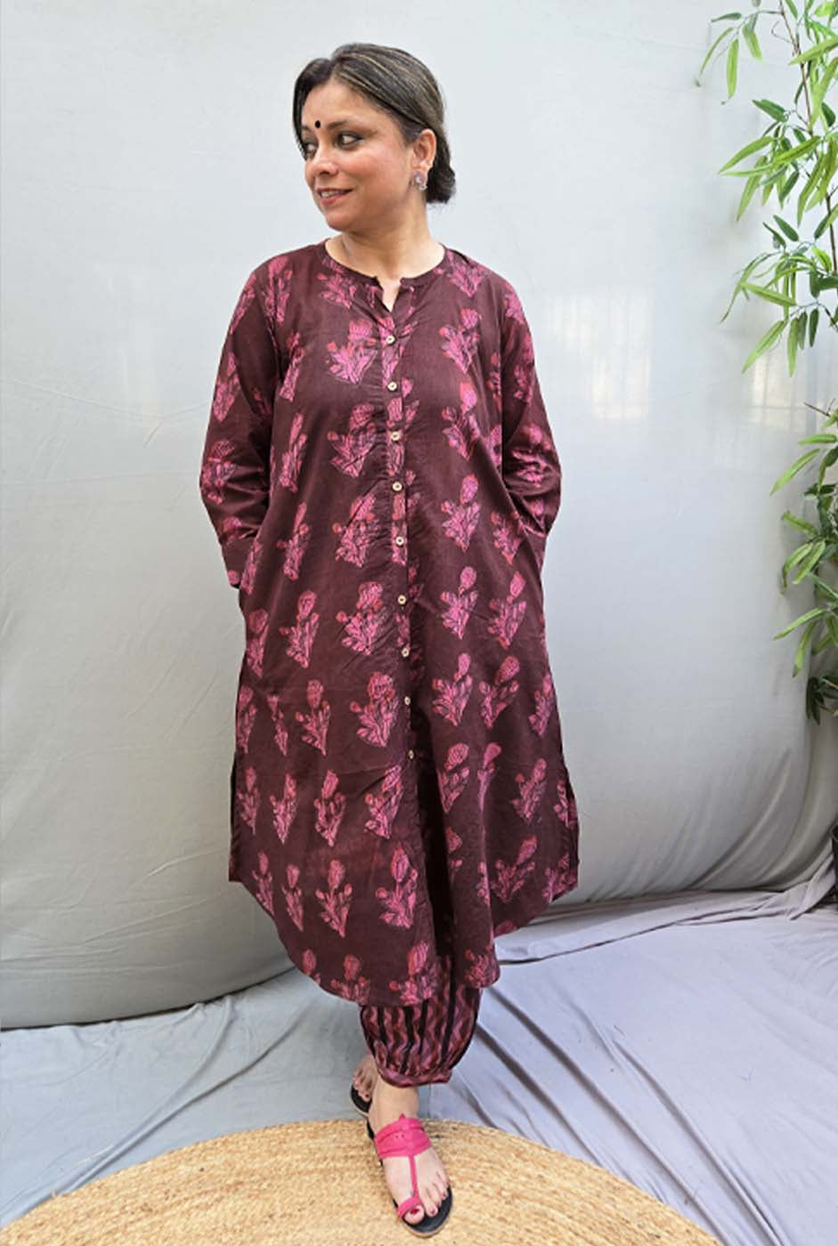 Dhara – Dabu Ajrakh Kurta Pant Set