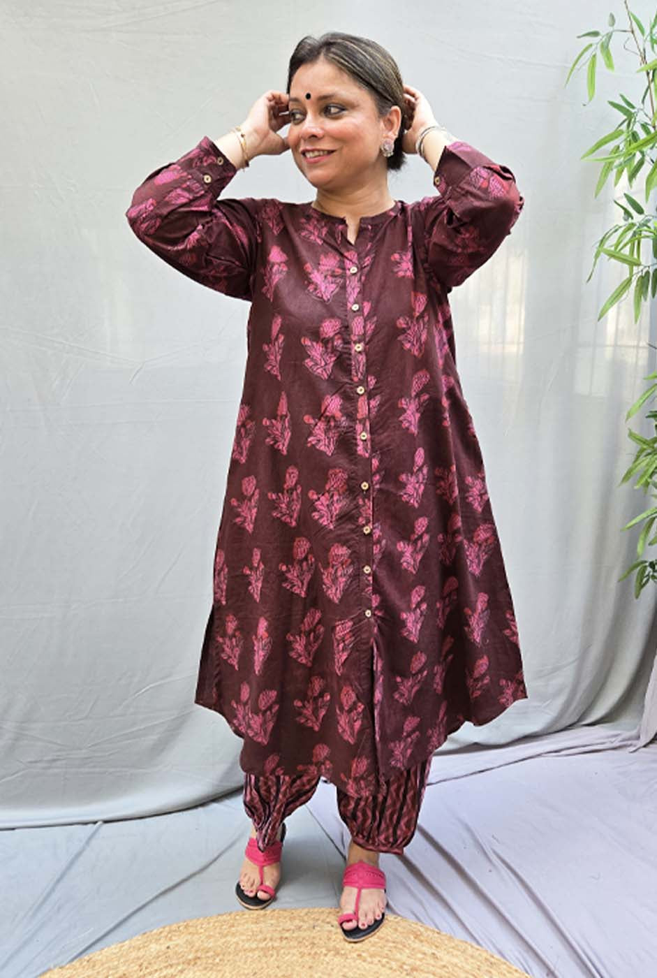 Dhara – Dabu Ajrakh Kurta Pant Set