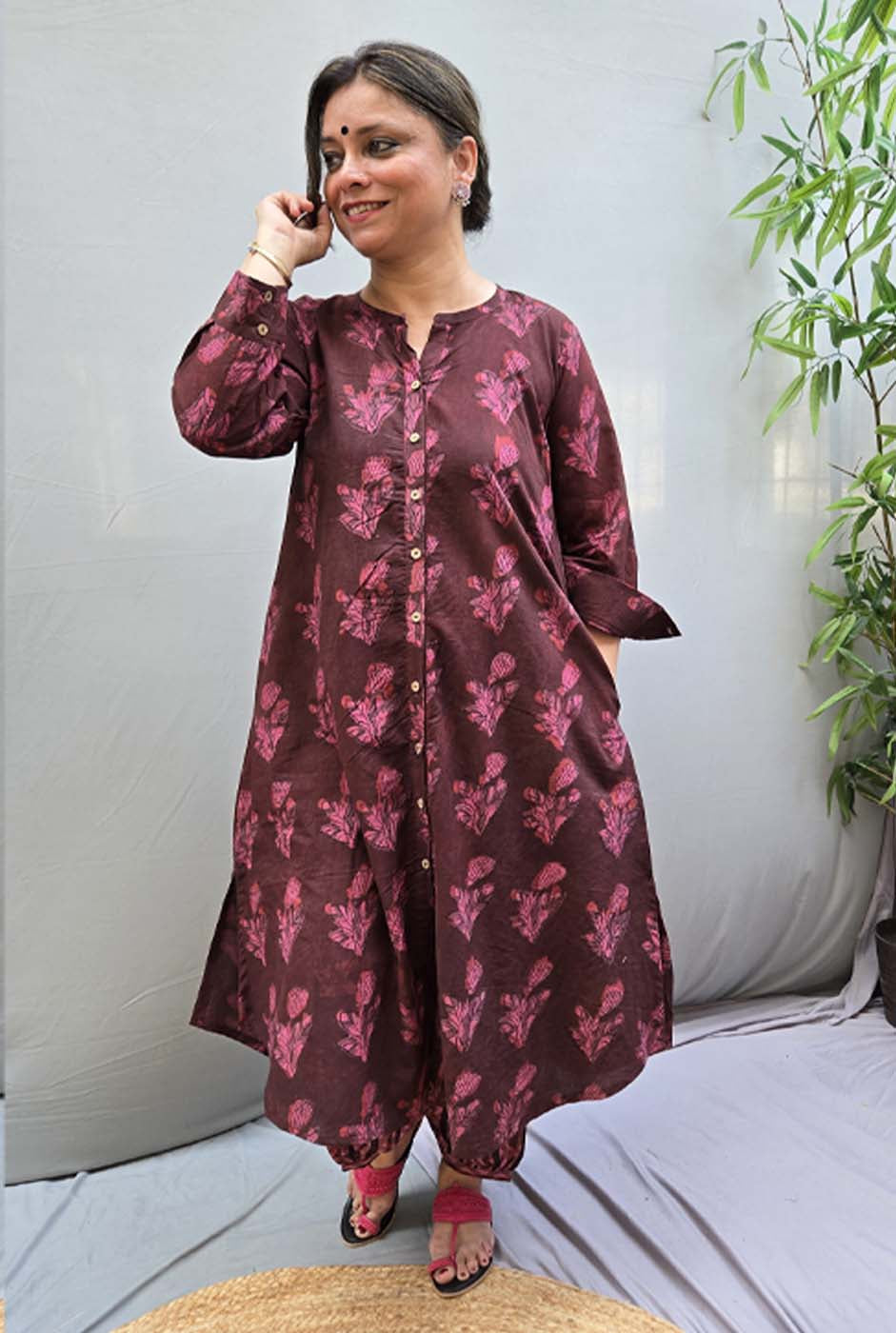 Dhara – Dabu Ajrakh Kurta Pant Set