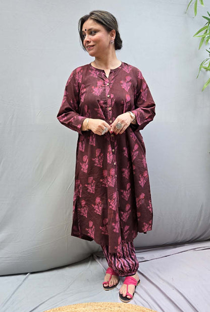 Dhara – Dabu Ajrakh Kurta Pant Set