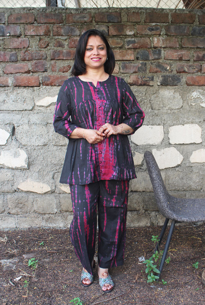 Stylish Shibori Modal Co-Ord Set