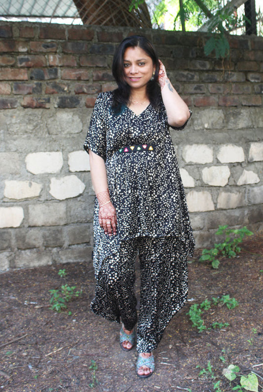 Modal Co-Ord Set With Designer Pant