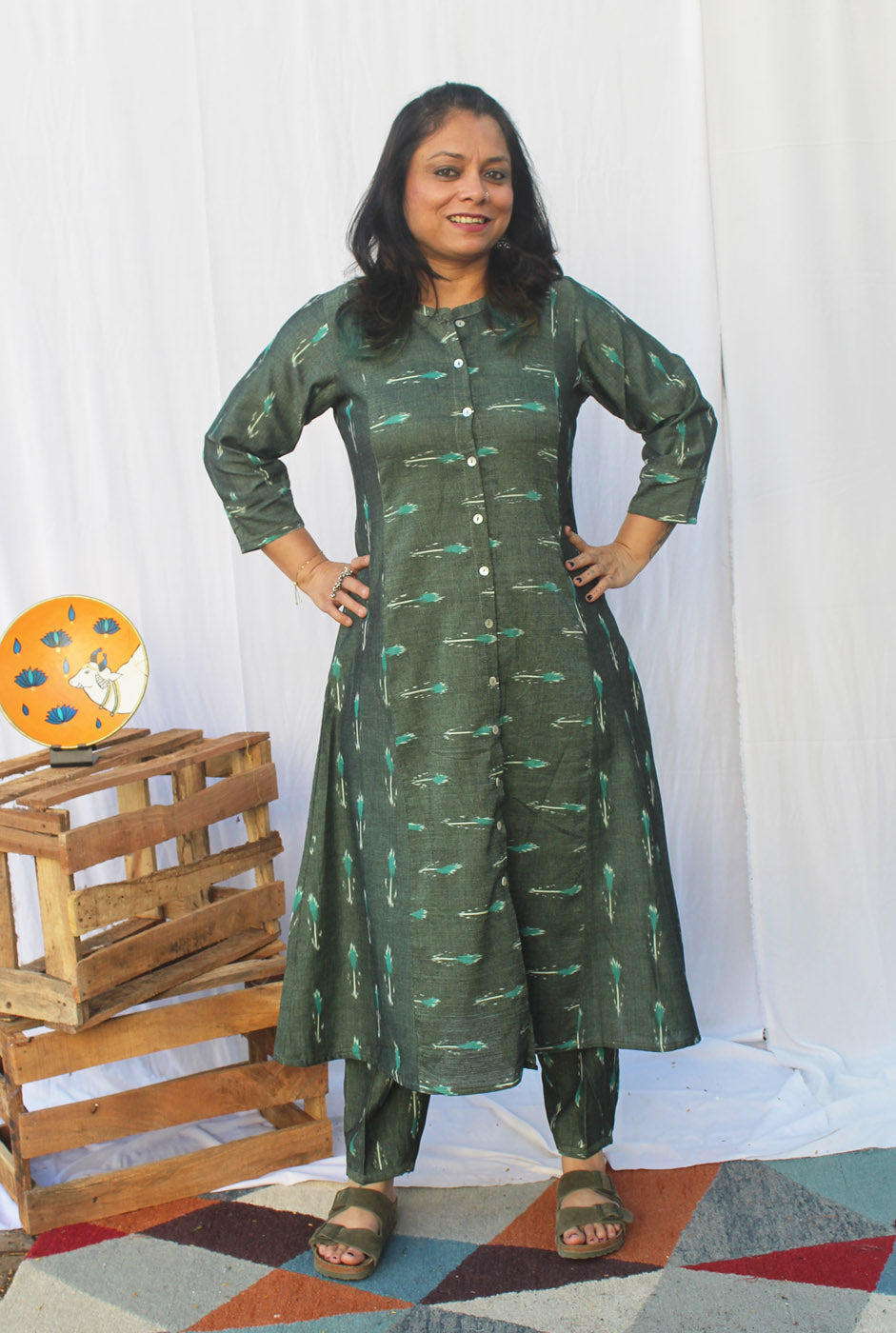 Ikat Cotton Co-Ord Set 2