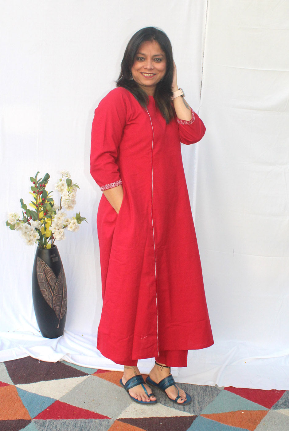 Premium Handloom Cotton Co-ord Set-A