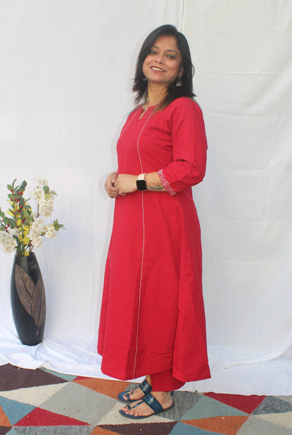 Premium Handloom Cotton Co-ord Set-A