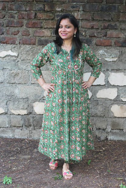 Hand-Block Cotton Kurti Pant Set B