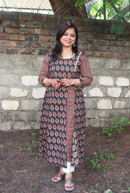 Designer Dabu A-line Kurti