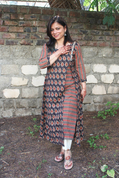 Designer Dabu A-line Kurti