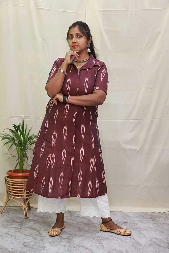 Itkari Maroon Kurti