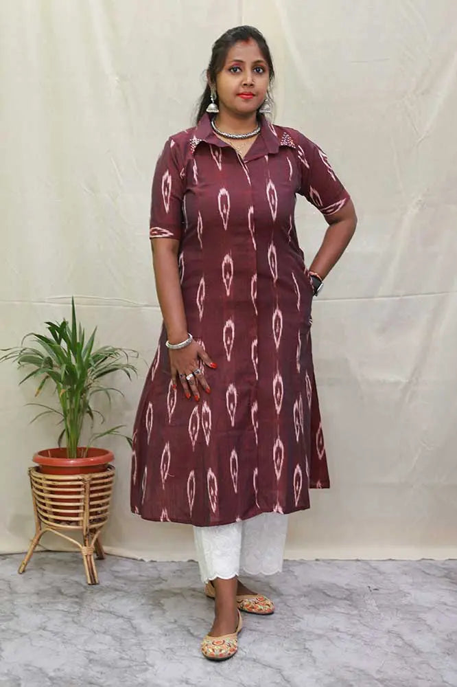 Itkari Maroon Kurti