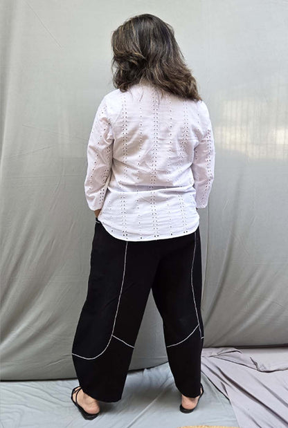 Aflatoon – Black Comfort Fit Pants