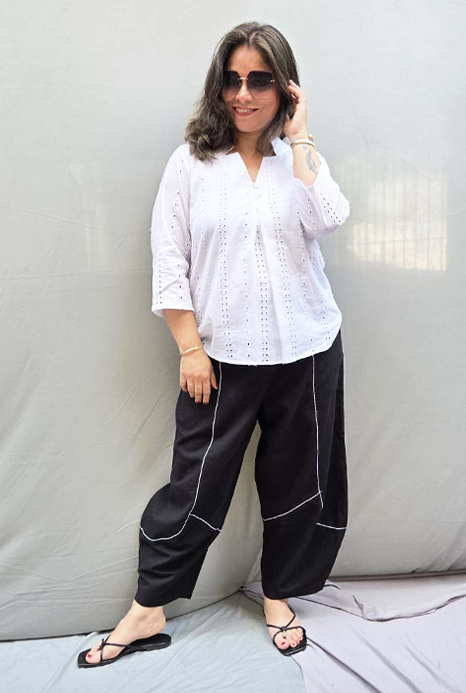 Aflatoon – Black Comfort Fit Pants