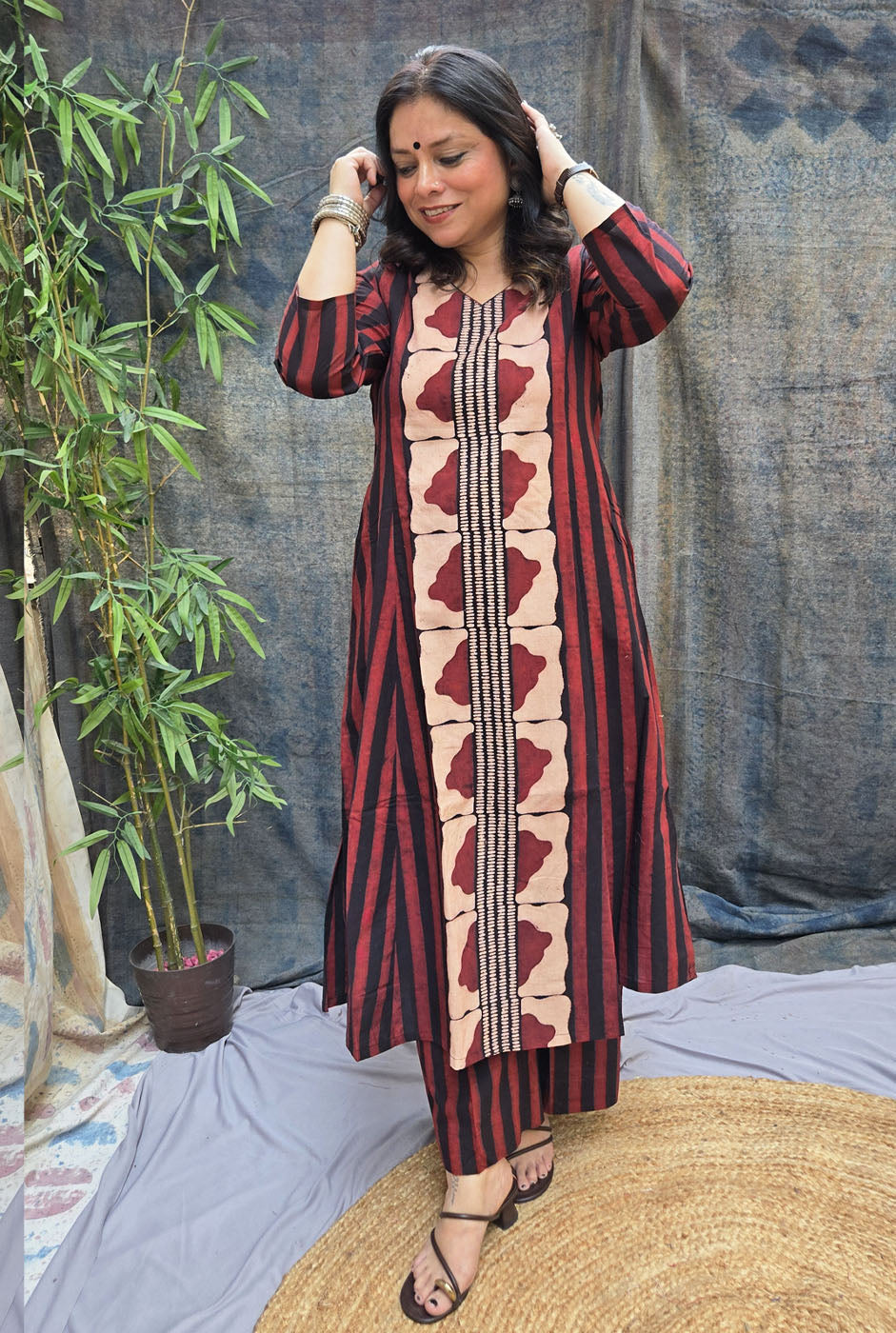 Surkh Rekha – Paneled A-Line Kurta