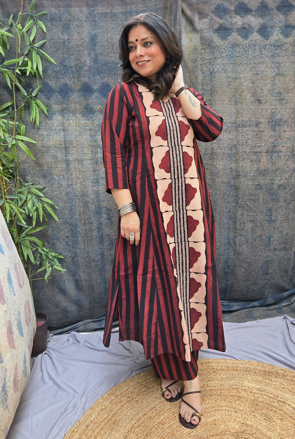 Surkh Rekha – Paneled A-Line Kurta