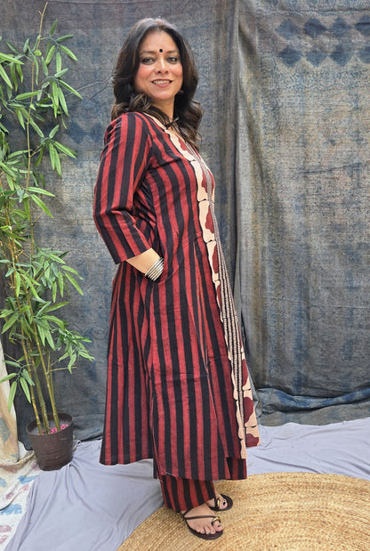 Surkh Rekha – Paneled A-Line Kurta