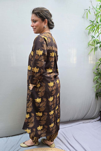 Dhara – Dabu Ajrakh Kurta Pant Set B