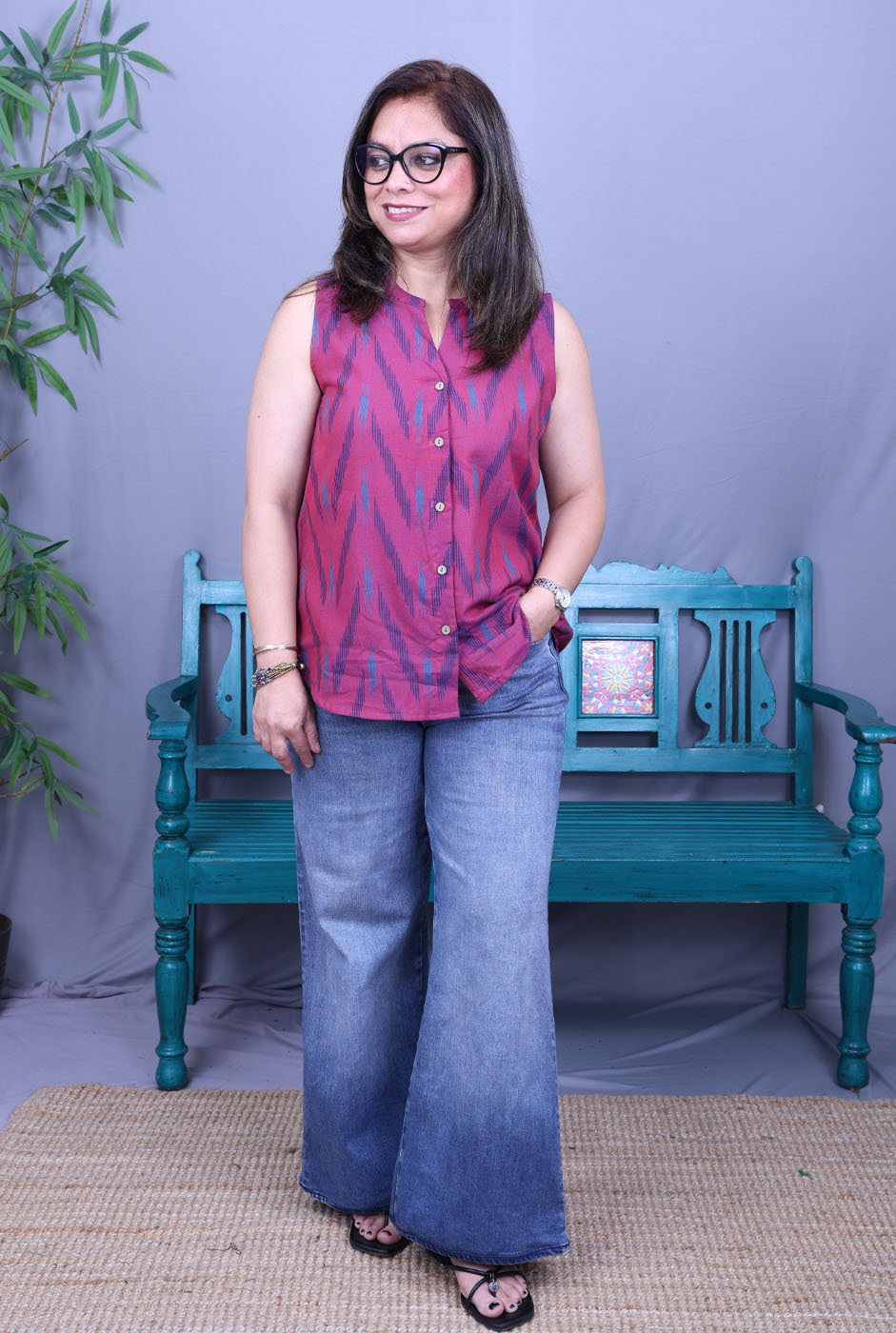 Beautiful Ikat Handloom Shirt
