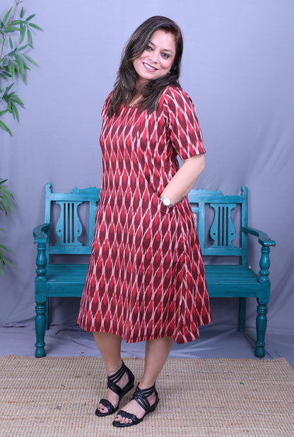Ikat short dress