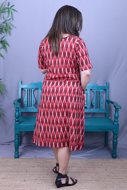 Ikat short dress