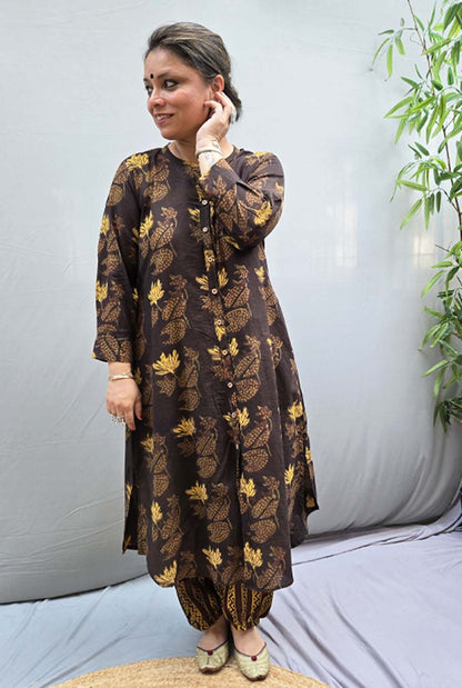 Dhara – Dabu Ajrakh Kurta Pant Set B