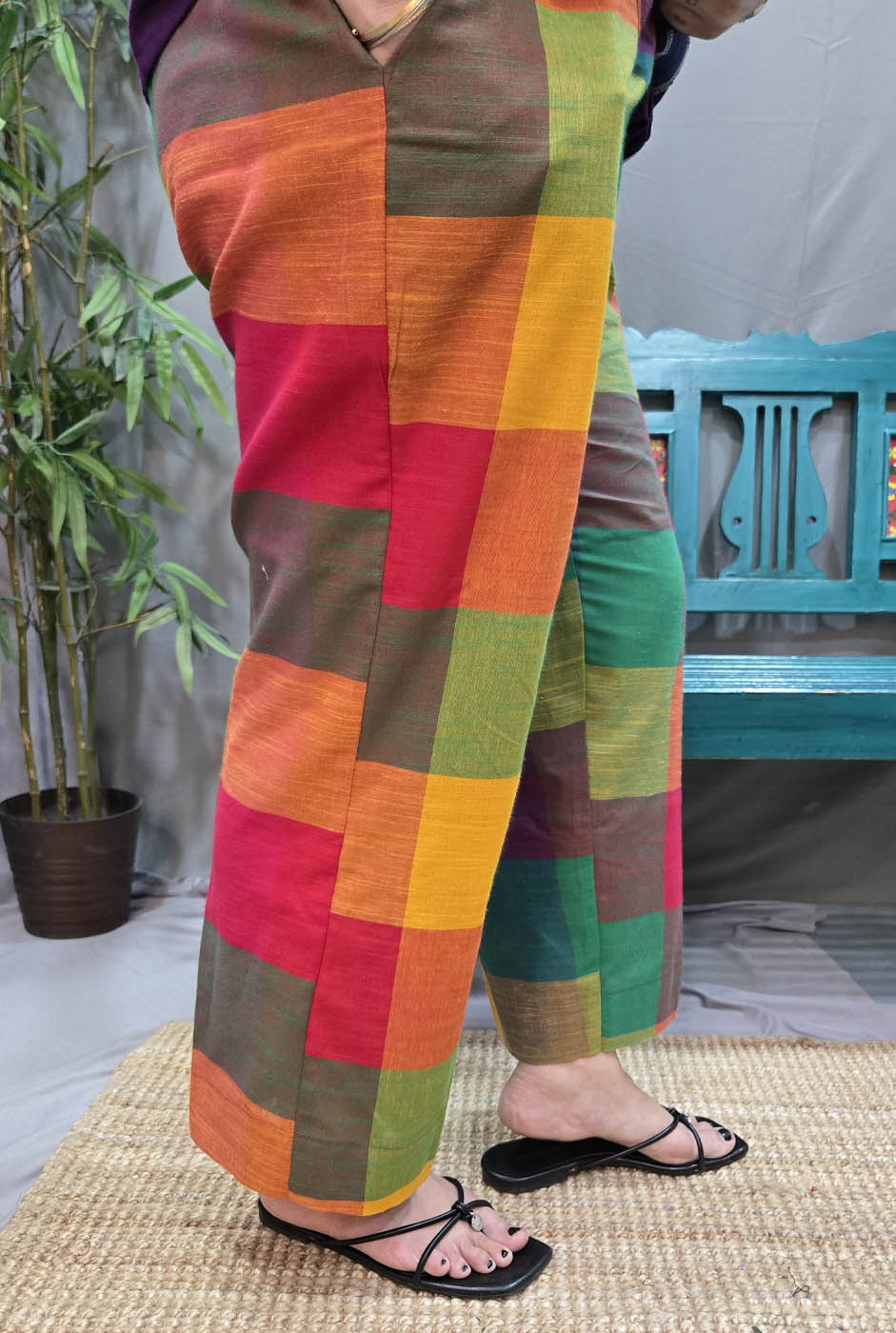 Multicolor Handloom Pant