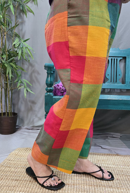 Multicolor Handloom Pant