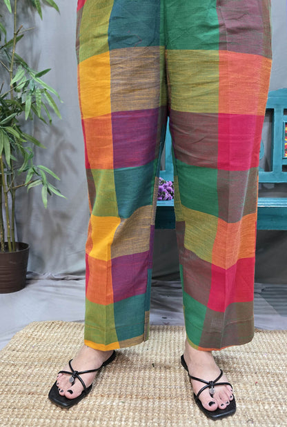 Multicolor Handloom Pant