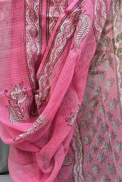 Kota Doria Dupatta Pink A
