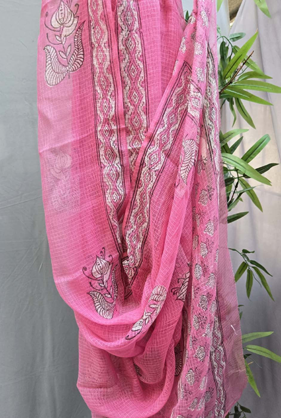Kota Doria Dupatta Pink A