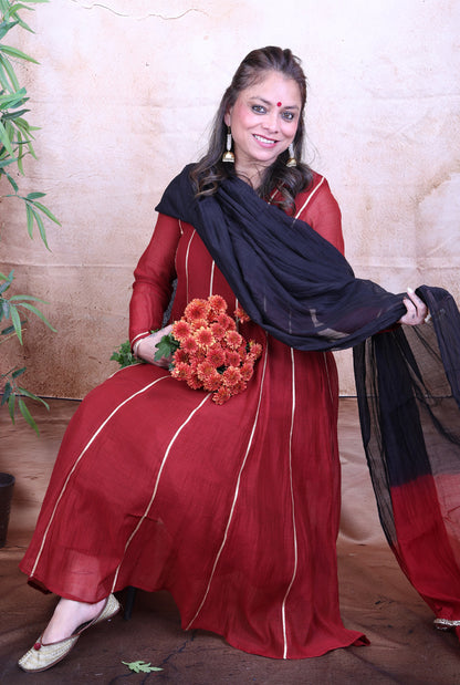 Nakshatra Mul Chanderi Gota Co-ord Set of 2