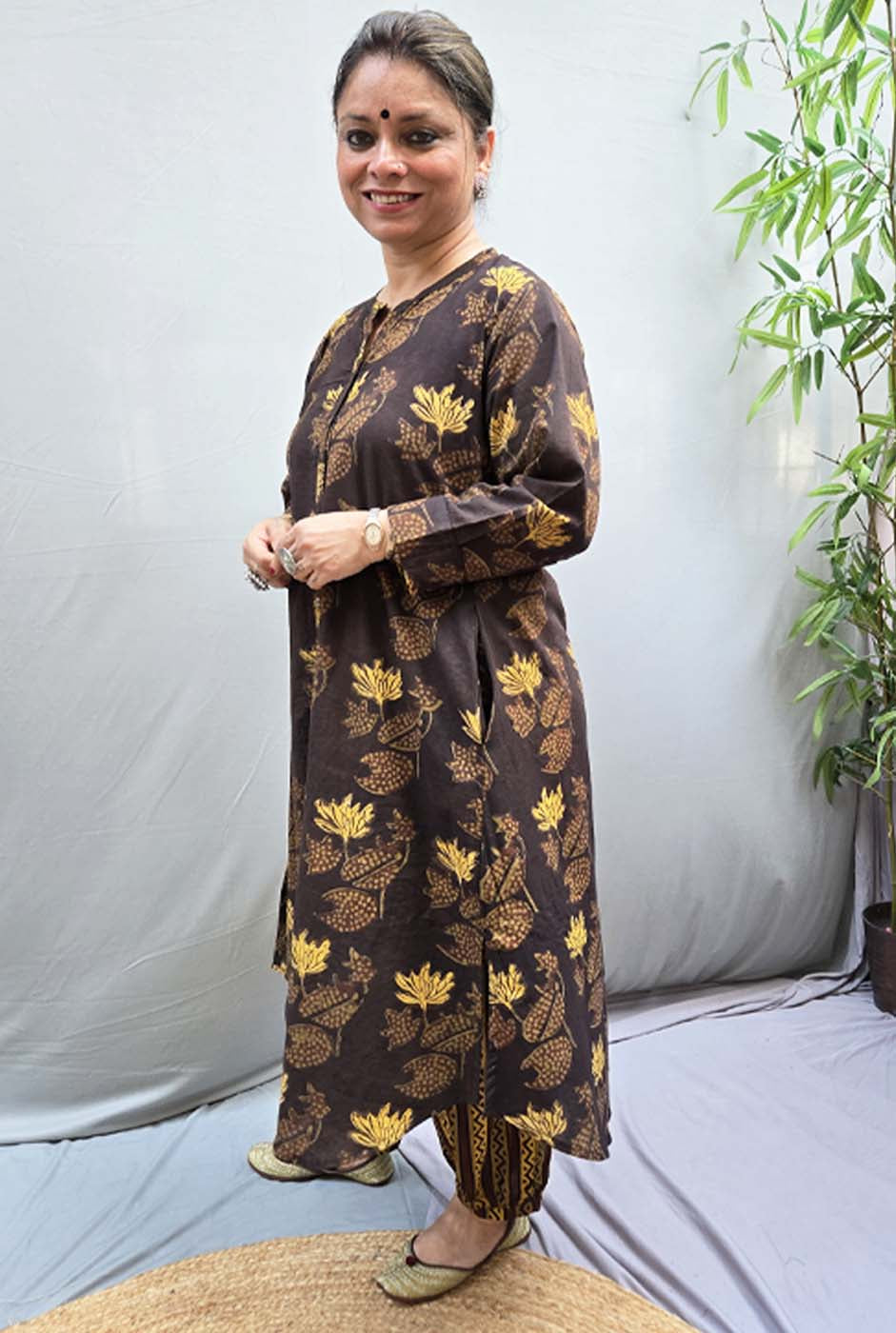 Dhara – Dabu Ajrakh Kurta Pant Set B